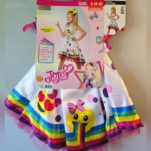 NWT-Nickelodeon-JoJo Siwa-Halloween Costume-Size S 4-6-Multi-color